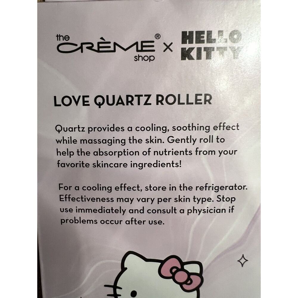 HELLO KITTY Love Dual End Quartz Roller for Face and Body-Brand New - Picture 7 of 10